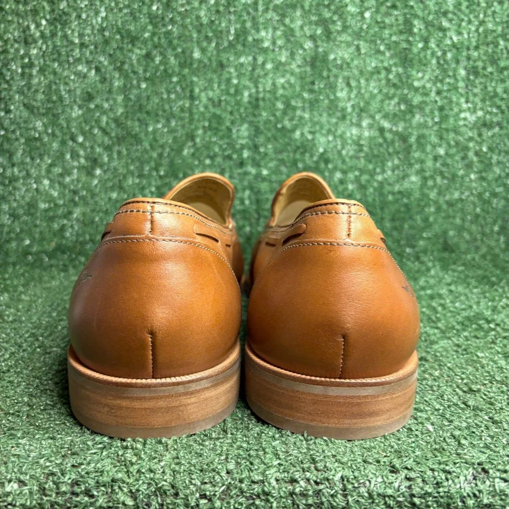 NEW Tommy Bahama Filip Tassel Leather Slip On Preppy Loafers Tan Brown Mens 13M